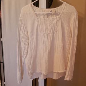 Long sleeved j.jill cream shirt